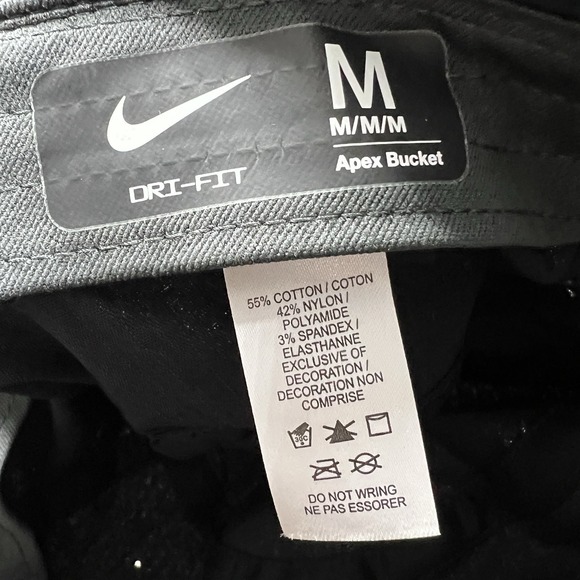 NIKE Dri-Fit Apex Bucket Hat Unisex Adult Black FB5621-010 Size Medium NWT - Picture 5 of 6